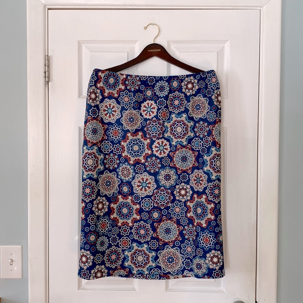 Slinky Brand Kaleidoscope A-Line Pencil Skirt